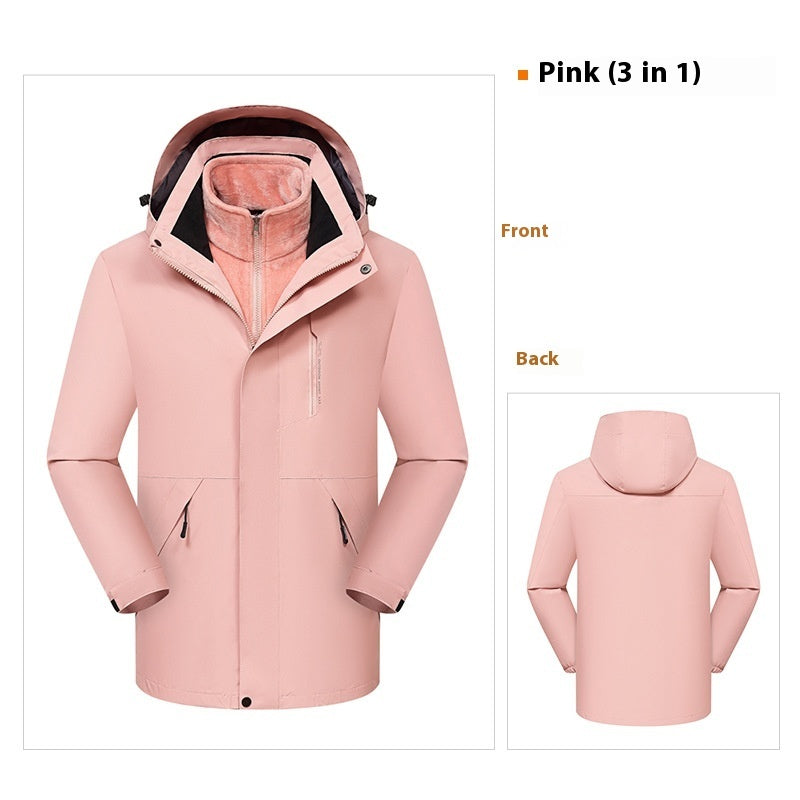 Three-in-one Waterproof Windproof Clothing For Men And Women