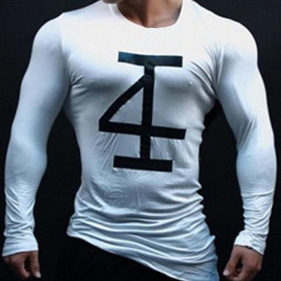 Men Bodybuilding Long Sleeve T-Shirt