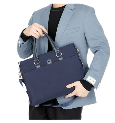 Men's Portable Horizontal Oxford Cloth Shoulder Crossbody Trendy Brand Bags