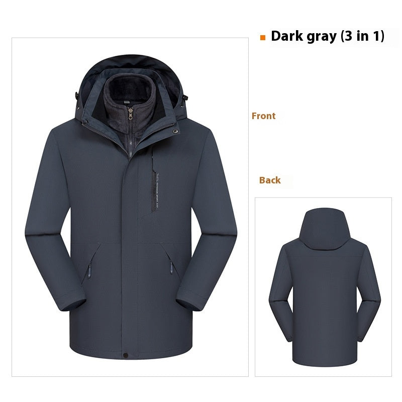 Three-in-one Waterproof Windproof Clothing For Men And Women